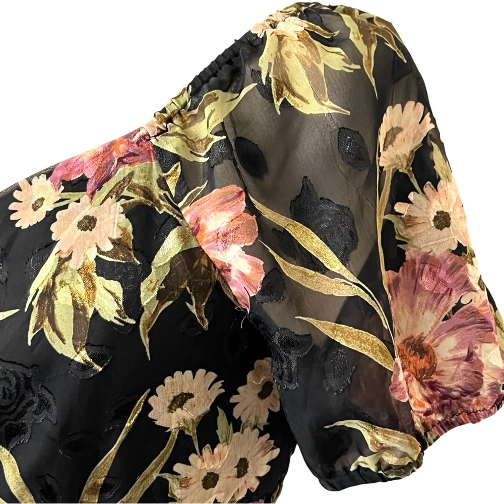 Lily Rose Floral Smocked Mini Skater Dress Juniors Size XXL New - Picture 9 of 13